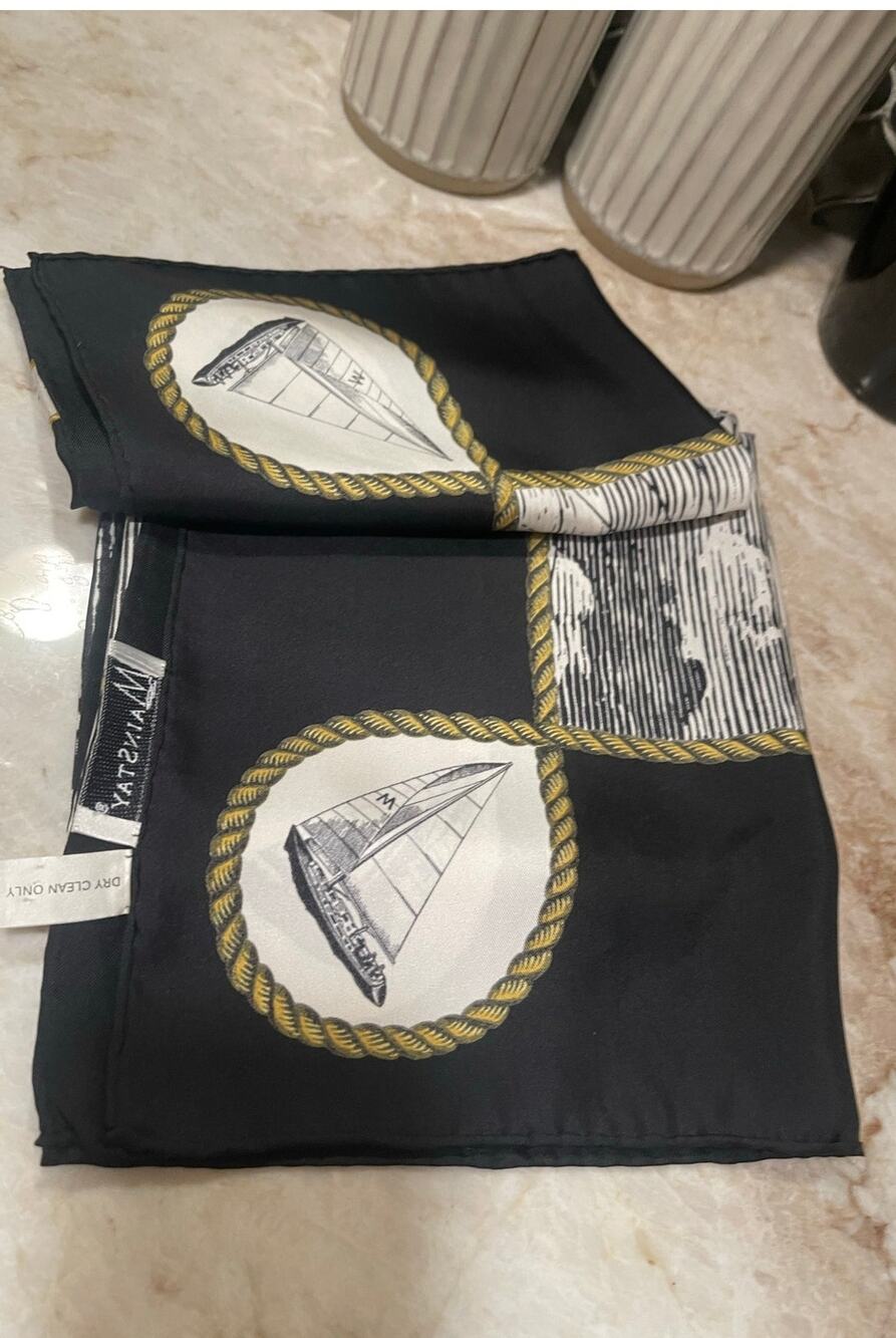 Silk scarve nautical theme